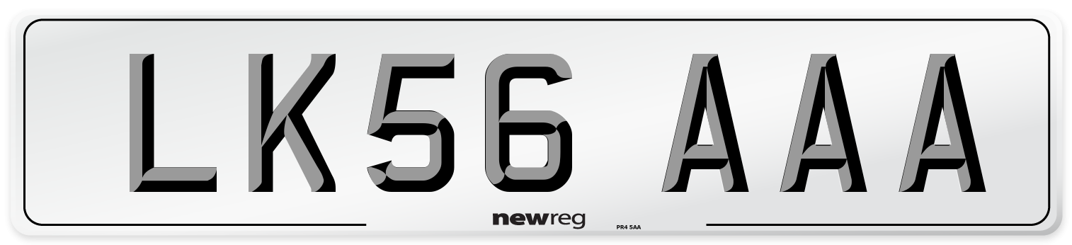 LK56 AAA Number Plate from New Reg